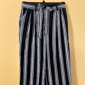 Forever 21 Black & White Stripe Pants